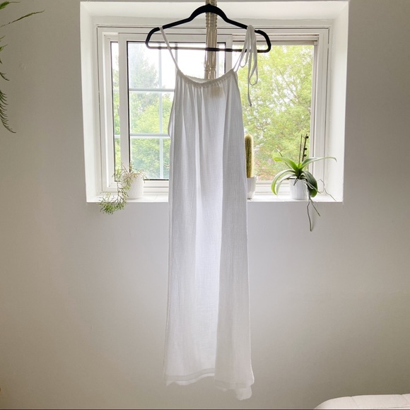 Boheme Goods Strappy Dress White Cotton US 6-12 - Picture 4 of 5